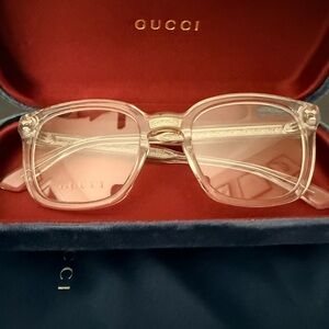 Gucci Women's Clear Frame Glasses